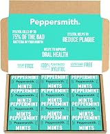 Peppersmith British Peppermint Mints 100% Xylitol Sugar Free 12x15g view 1