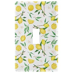Yellow Lemon Flowers Toggle Light Switch Wall Plate