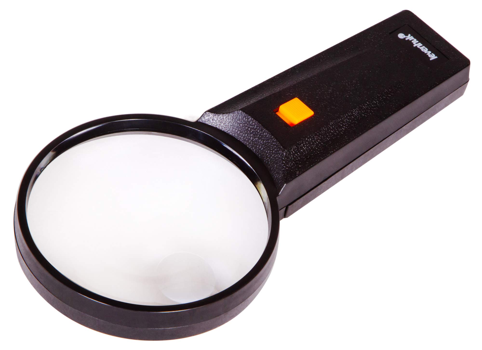 Levenhuk Zeno Handy ZH39 Lightweight Handheld Reading Magnifier with Light, 2x / 6x Magnification and 3.5 in (90 mm) Lens