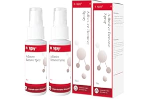 nosgay Adhesive Remover Spray for Skin, No Sting Quick Drying Medical Glue Adhesive Remover for Sensitive Skin Ostomy Bags Barriers Bandage Bandaid Wound Dressing Tape Adhesive Residue Removal