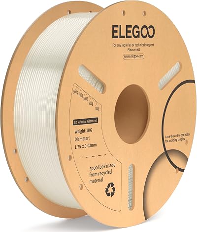 ELEGOO PLA+ Filament 1.75mm 1kg Translucent Tougher & Stronger