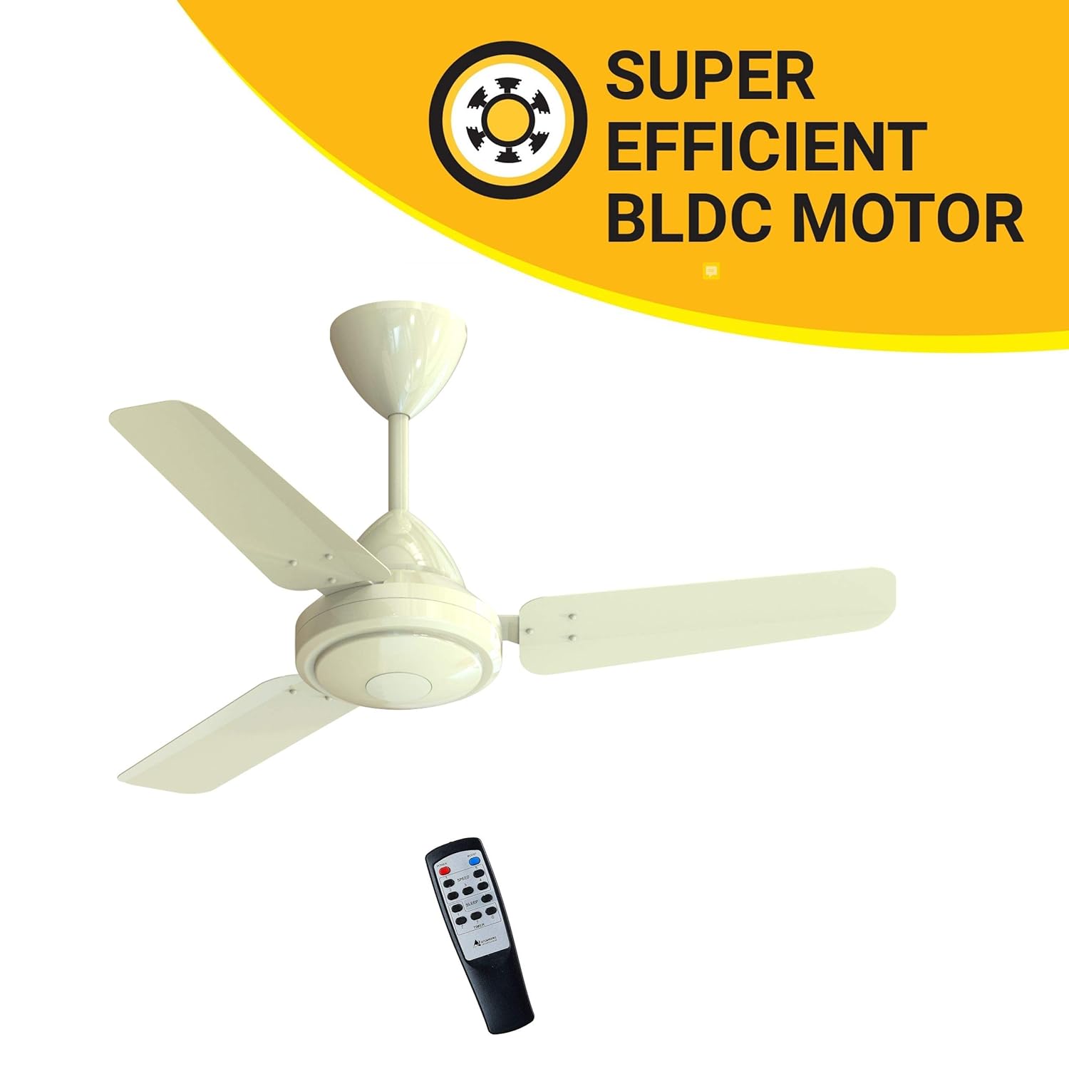 Ceiling Fan Atomberg Efficio 900 mm BLDC Motor with Remote 3 Blade