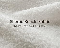 Morden Fort 3 Piece Cloud Couch Set, Modern Sherpa