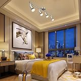 Defurhome Rotatable LED Ceiling Light 4x4W GU10 Warm White Matte Nickel view 6