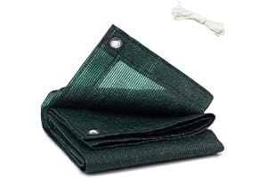 LINWIN 90% Shade Cloth for Plants 3.3 Ft × 3.3 Ft Greenhouse Shade Cloth for Protect Vegetable Plants Fruits Flowers Crops - Green