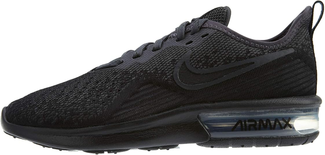 nike running air max sequent 4 trainers in white and gold