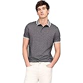 Tommy Hilfiger Mens Short Sleeve Casual Polo Shirts in Regular Fit with Interlocked Cotton