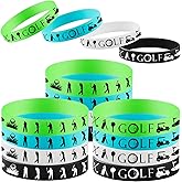 Oringaga 48PCS Golf Rubber Bracelets Silicone Wristbands Party Supplies -Sport Themed Birthday Party Decorations Party Favors
