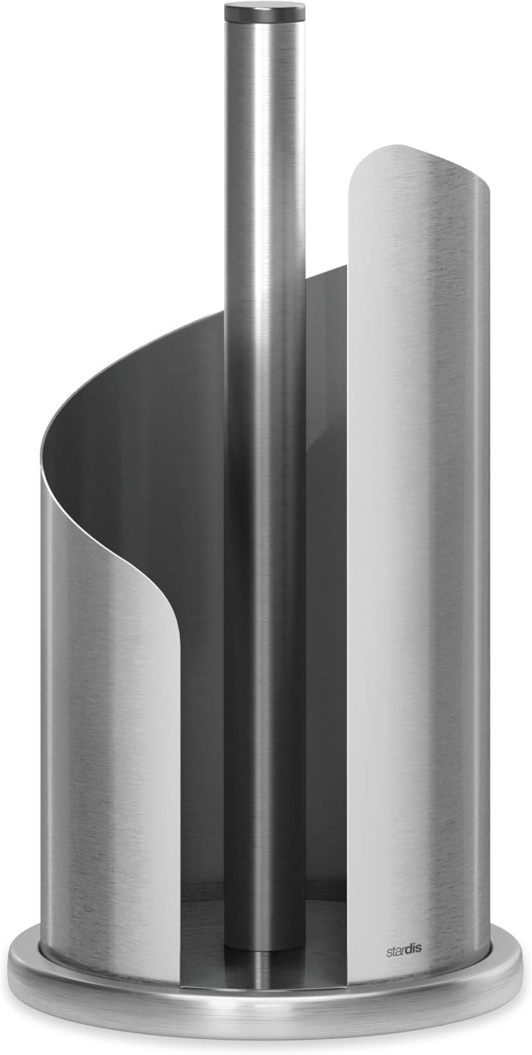 stardis Küchenrollenhalter fingerabdruckresistent Edelstahl/matt gebürstet Rollenhalter (Edelstahl matt)