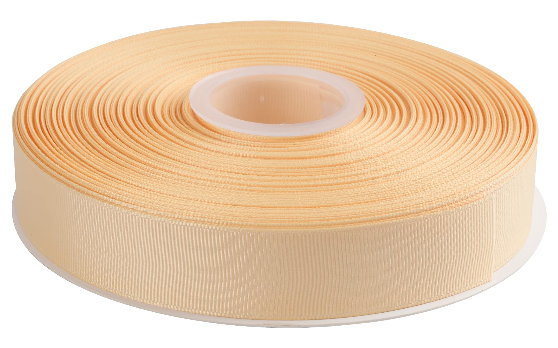 AVANAVA 25mm Wide Grosgrain Ribbon - 45 Meters, Ideal for Gift Wrapping, Hair Bows, Home Decor, Flower Arrangement (614-Chamois)