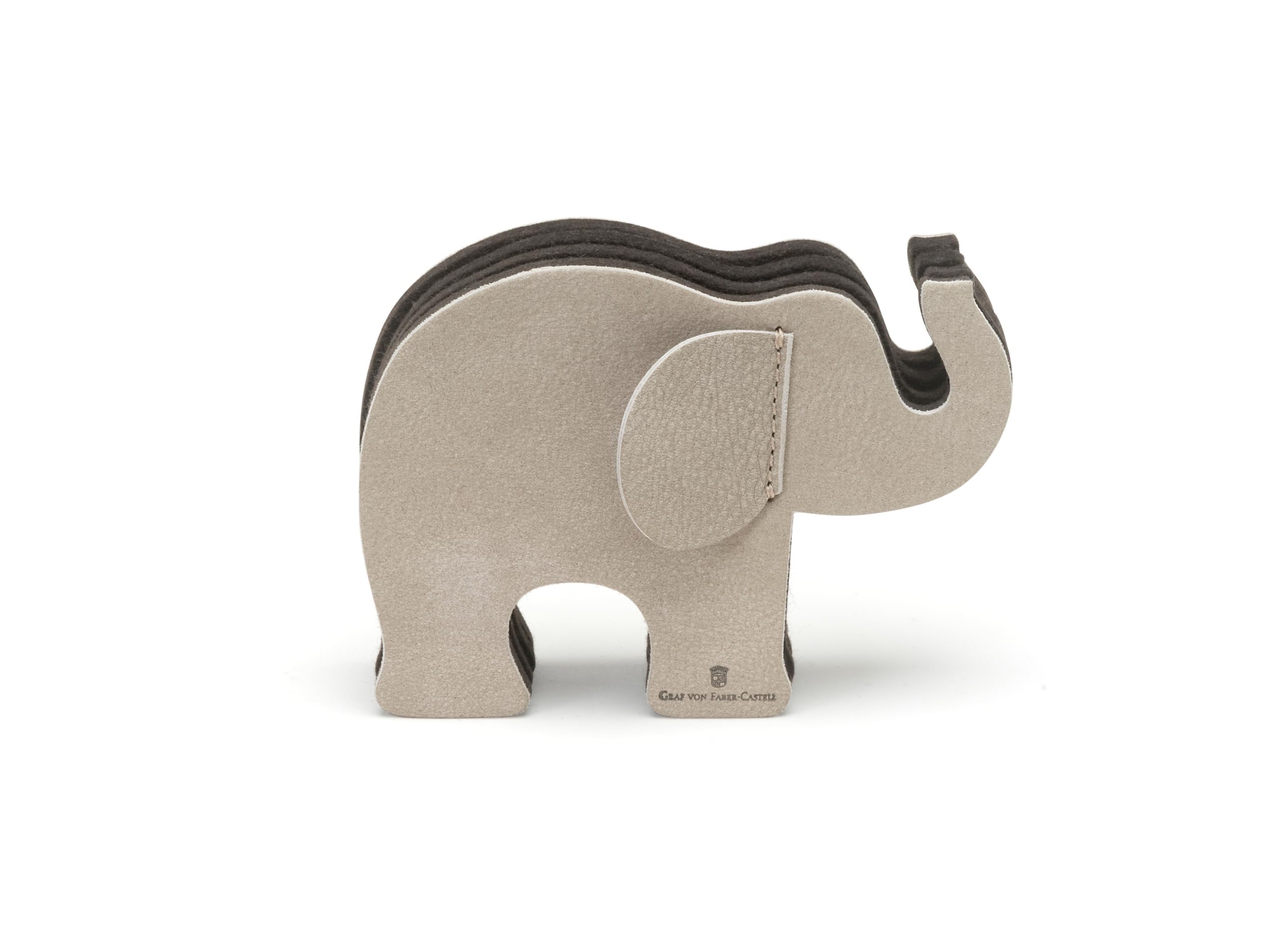 Graf von Faber-Castell 118725 Elephant Pencil Holder in Grey with 12 Polychromos Colouring Pencils