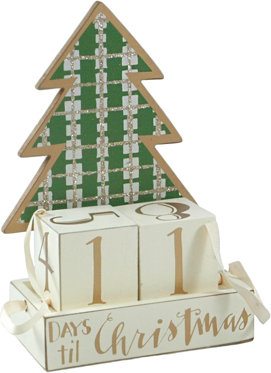 wooden block christmas tree