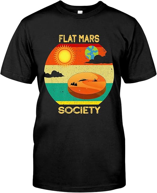 flat mars society t shirt
