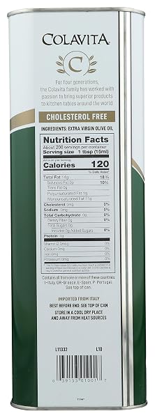 COLAVITA EXTRA VIRGIN OLIVE OIL IN TIN, 3L TIN