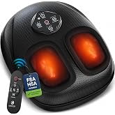 CooCoCo Foot Massager with Heat &amp; Remote for Home Office Use | FSA Eligible, Shiatsu Kneading &amp; 5-Level Compression for Plantar Fasciitis, Neuropathy Foot Pain, Fits Sizes 6-13