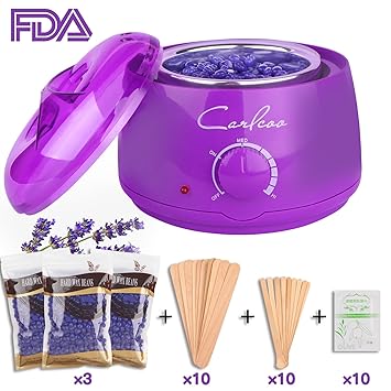 Buy Wax Warmer Purple Wax Warmer Hair Removal Kit Puridea Home
