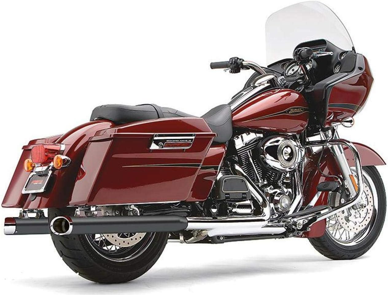 Cobra 3 Inch Slip-On Chrome Mufflers with Tips for 1995-2011 HD FL Touring Mode