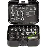GRIPEDGE Tools | 14PC RPT Star Driver Set | Sizes T6 - T60 | 1/4'' - 3/8'' - 1/2'' Drive | Made With S2 Steel | Includes Premium Plastic Case With A Foam Insert |