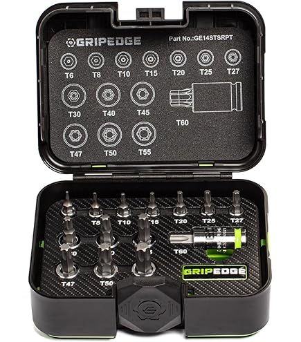 Gripedge Tools 38 Piece Master RPT Screwdriver Set Sizes 1.5mm - 19mm And 1/16" - 3/4", 1/4" - 3/8" - 1/2" Drive Made From S2 Steel Incl - View #10