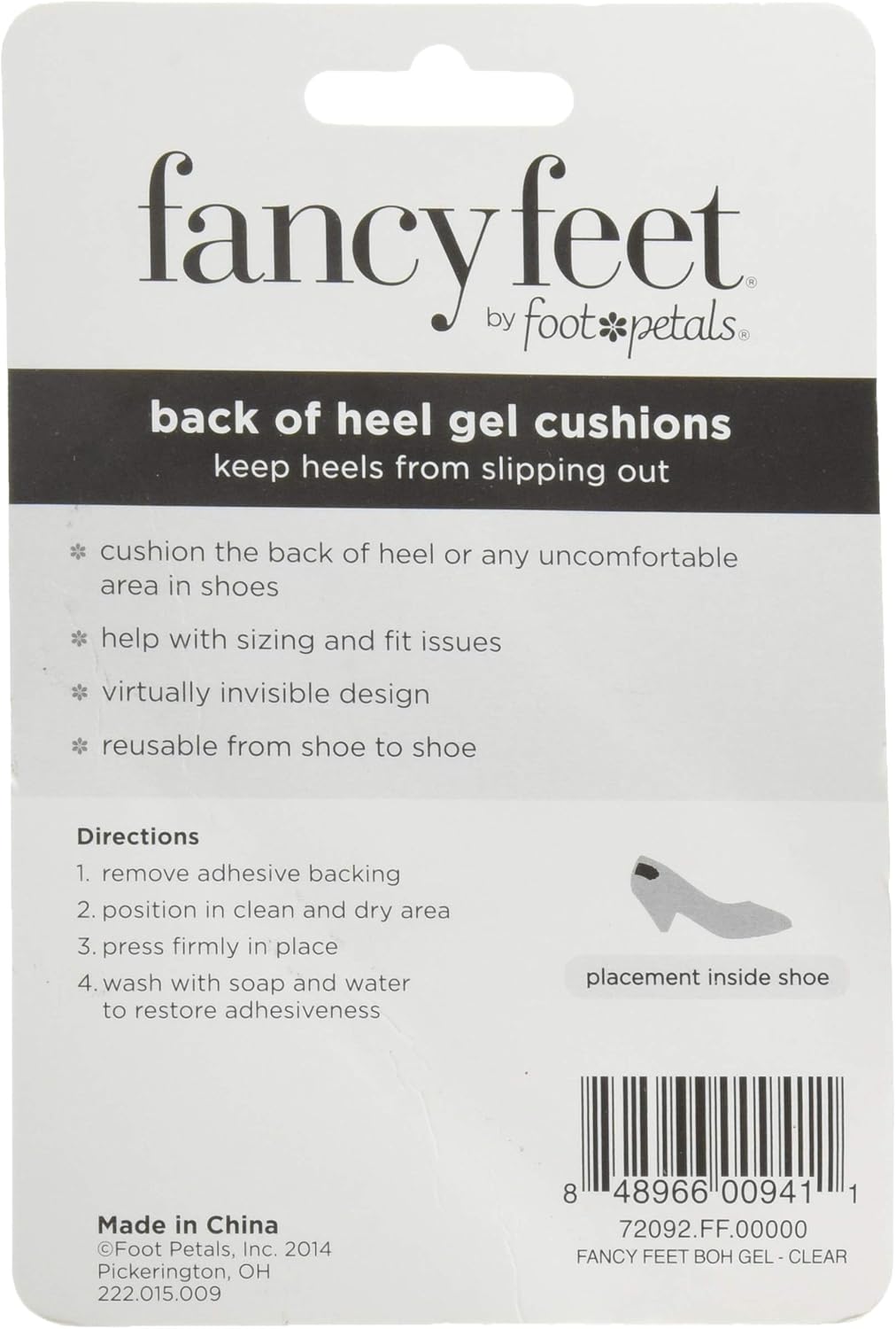 Fancy Feet Women's Gel Back of Heel Cushions: Shoes