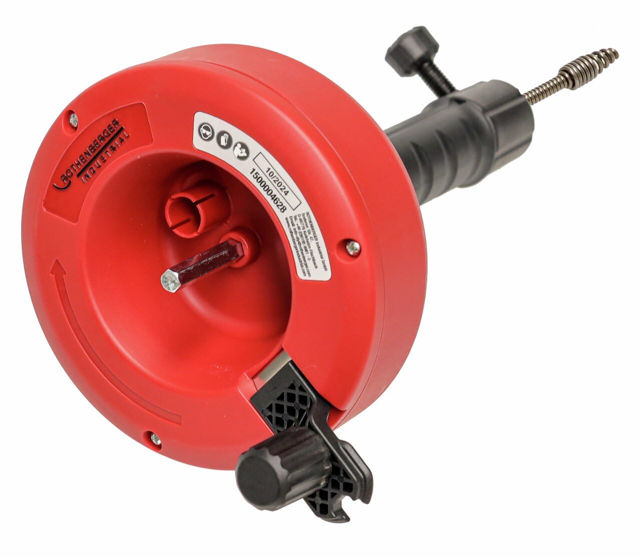ROTHENBERGER Industrial Pipe Cleaning Spiral 4.5 m Long, clogged drains, Suitable for Drill & Cordless Screwdriver, Drain in Bathroom or Kitchen