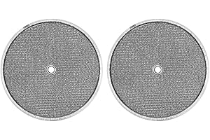AMERICAN METAL FILTER Aluminum Round Range Hood Filter, 9-1/2" Rd x 3/32" With Center Hole, Pack of 2