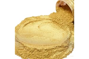 FIREDOTS Kintsugi Gold Mica Powder - 100 Grams - Epoxy Resin Color Pigment - Metallic Gold Mica Powder for Epoxy Resin - Pearl Gold Epoxy Pigment Powder - Epoxy Color Pigment - Epoxy Resin Pigment