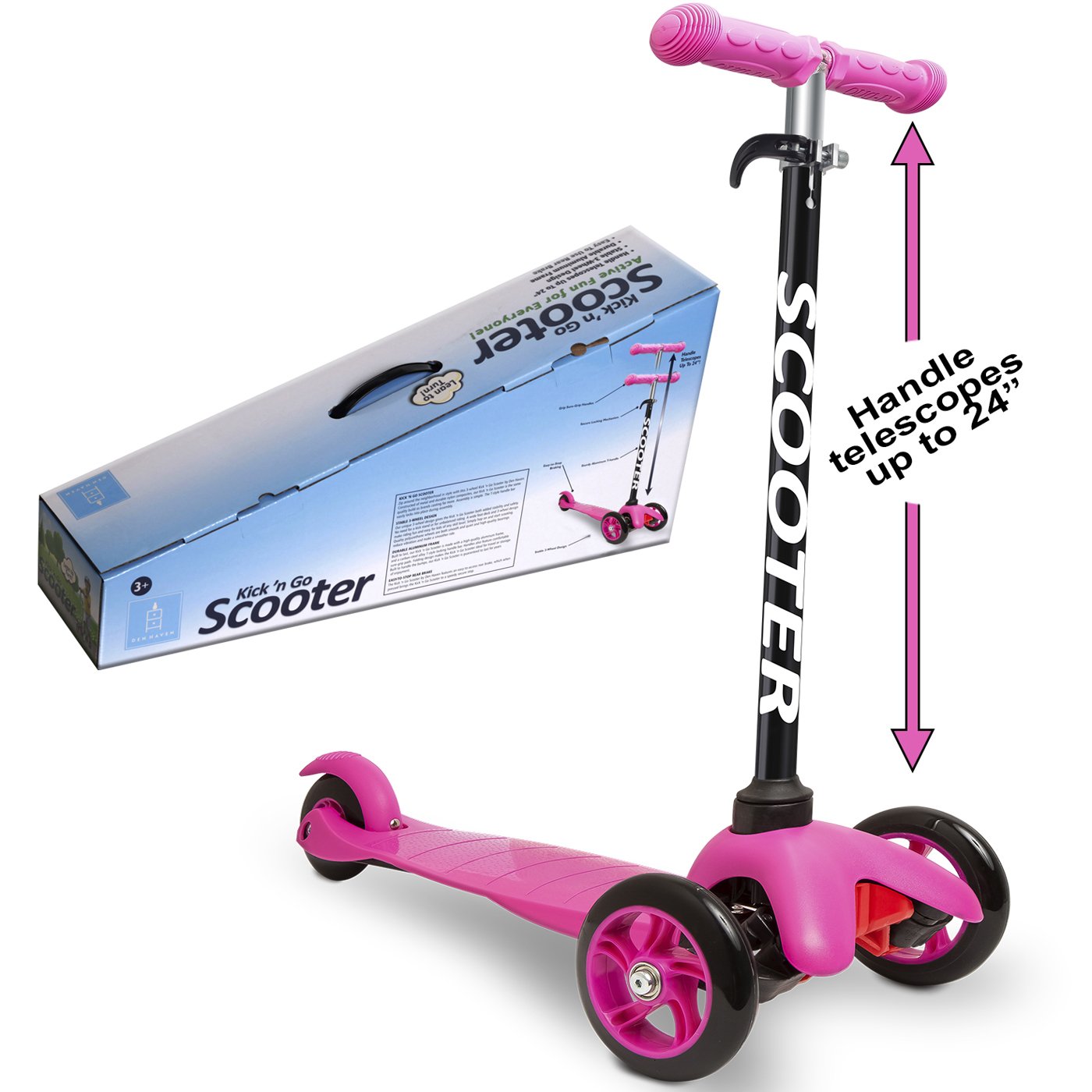 Black Friday Scooters For Kids Toddler Scooter Deluxe Aluminum 3 Wheel