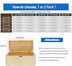 2 Pack | Toys Box Hinges Soft Close - HBL’ Lid