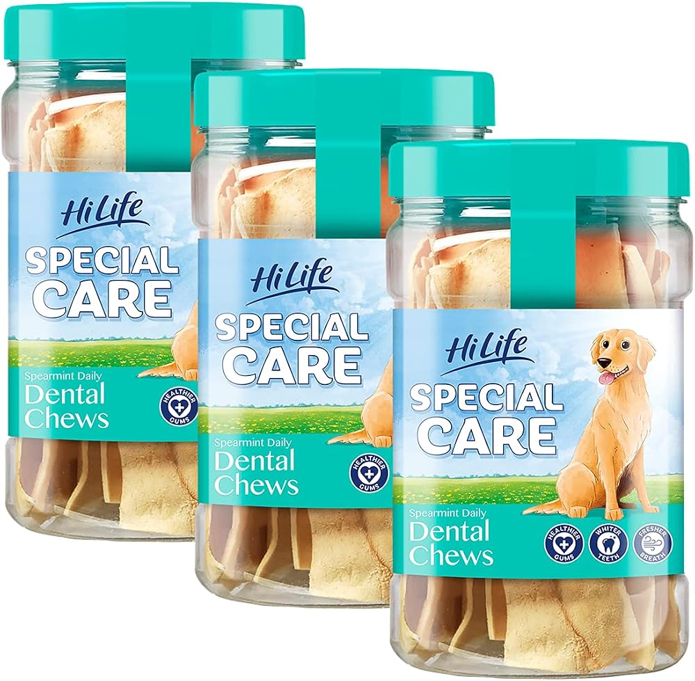 Hilife Special Care Daily Dental Chews Spearmint for Dogs 36 Chews