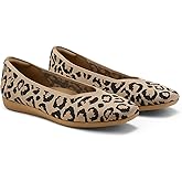 VIVAIA Margot Walker Women's Flats Lightweight Square Toe V Cut Ballet Flats Comfortable Casual Water Repellent Walking Flat Shoes