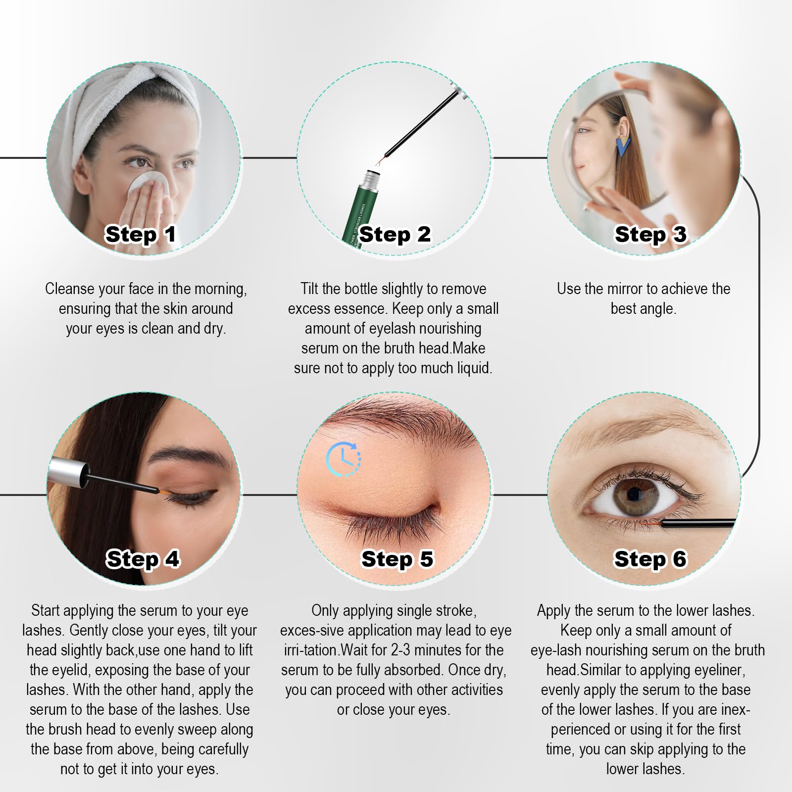 Lash Serum, Promotes Longer-Looking Lashes & Brows, Lash Enhancing Serum With Natural Formula Vegan & Cruelty A Escolha 8ML-580