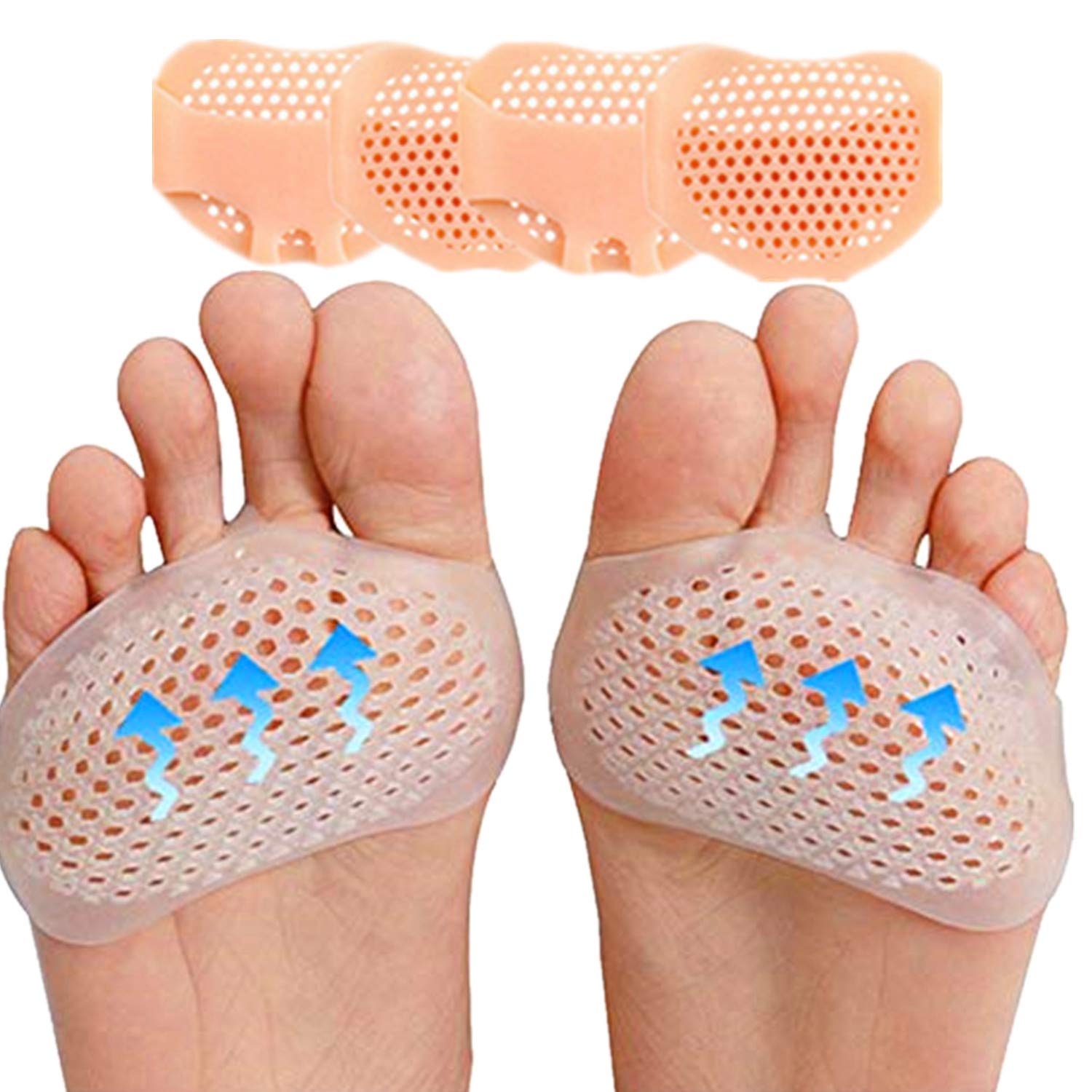 Mua Wealake 足裏保護パッド 足裏サポーターシリコン 中足骨パッド 痛み緩和 足裏クッション 男女兼用4個入り 肌の色 Tren Amazon Nhật Chinh Hang 21 Fado