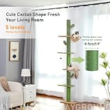 PAWZ Road Cactus Cat Tree Floor to Ceiling 239-275cm 5 Tiers view 3
