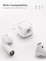 JOYROOM 12 Pack Cable Tidy Clips Magnetic Cable Organizer 7.5mm Adhesive White view 2