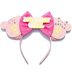 FACHPINT Pink Ears, 1pcs Pumpkin Mouse Ears for