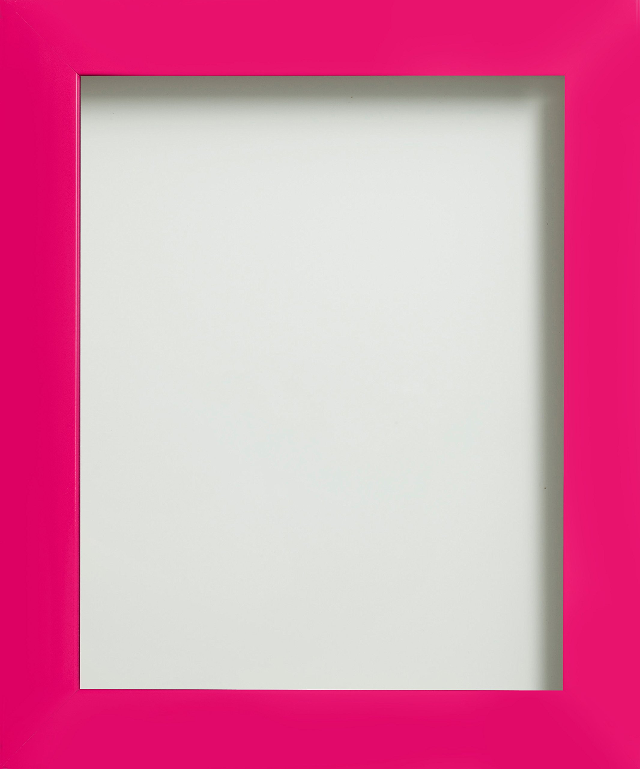 Frame Company Candy Range 12 x 10 Inch Plastic Picture Photo Frame, Hot Pink — image 1