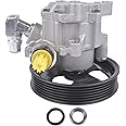 0024663801 0024668101 Power Steering Pump with Bracket Compatible with Mercedes Benz ML320 ML350 ML430 ML500 ML55 AMG W163 0024663801 0024668201 0044661401 0024664601