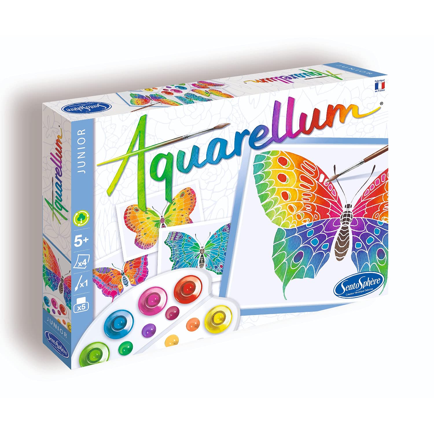 Sentosphère 3900661 "Aquarellum Junior Butterflies" Painting Set