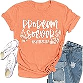 Qskall Womens Teacher Shirts Math Teacher T-Shirt Teaching Tee Top