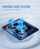 havit HV-F2056 Cooling Pad 12-17 inch Laptop Cooler 3 Ultra Quiet Fans view 7
