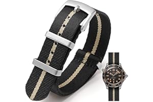 Nizonlaie Military Ballistic Nylon Watch Band Heavy Buckle 18mm 20mm 22mm 24mm Thick G10 Premium Nylon Watch Bands Smart Watch Replacement Band Strap for Men Women