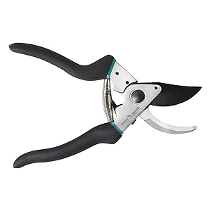 FLORA GUARD 8.7 Inch Pruning Shears- Upgraded SK-5 Wavy High Carbon Steel Blades Garden Shears Scissors pruners with Safety Lock, Tree Trimmers Secateurs, Clippers for The Garden