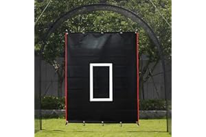 Doubleriver Baseball Batting Cage with Pitching Target and Softball Backstop - 4x6/6x8FT