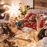 Jsdoin 100 LED Fairy Lights Battery Copper 10M Warm White Indoor Outdoor view 5