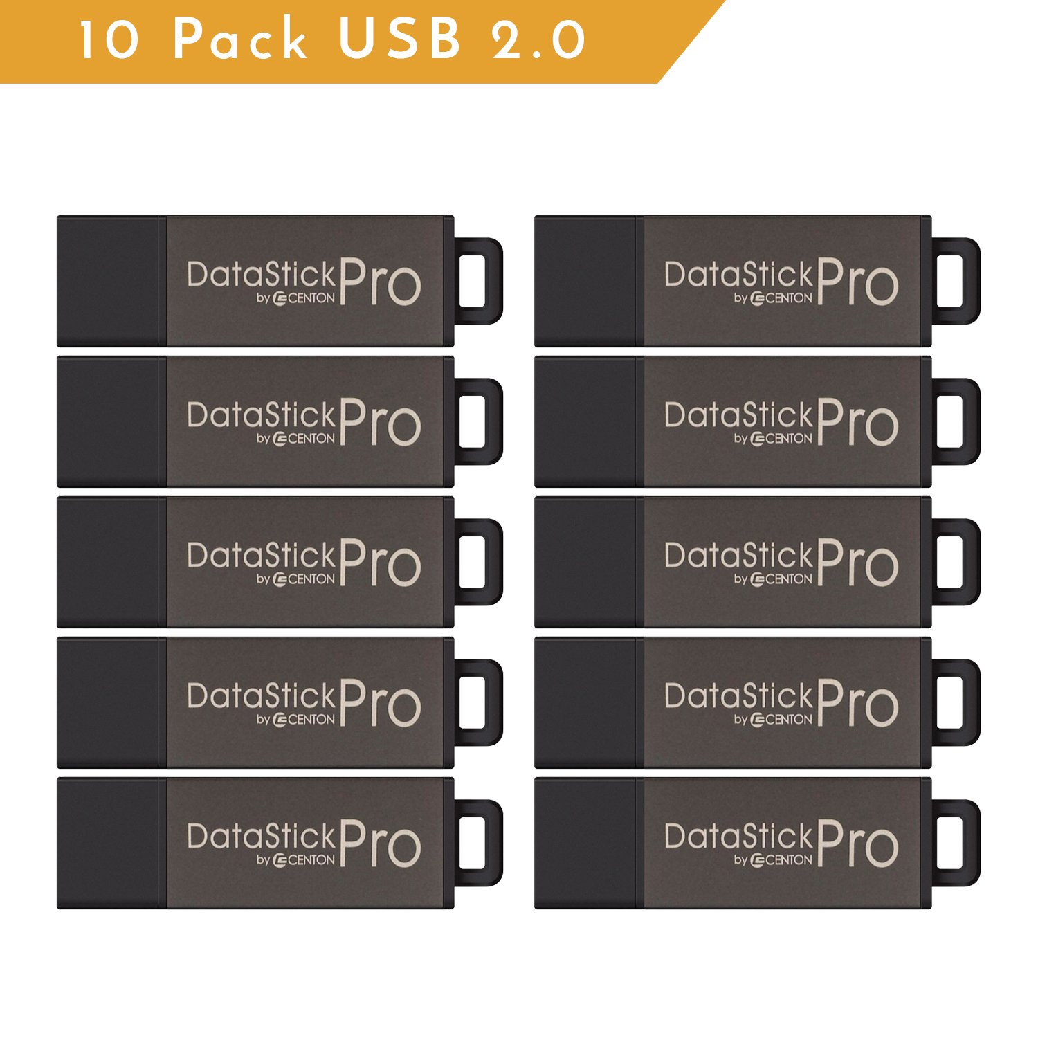 Amazon.com: Centon DSP2GB10PK 10 x 2GB MultiPack DataStick Pro USB 2.0  Flash Drives (Grey): Electronics