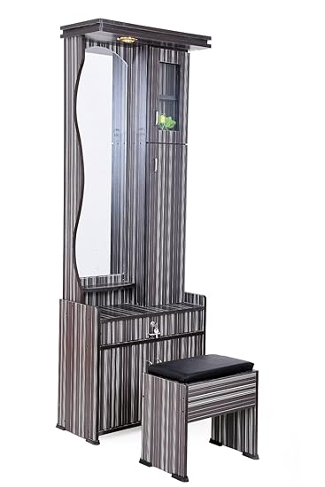 Generic Dressing Table with Storage, Light and Stool