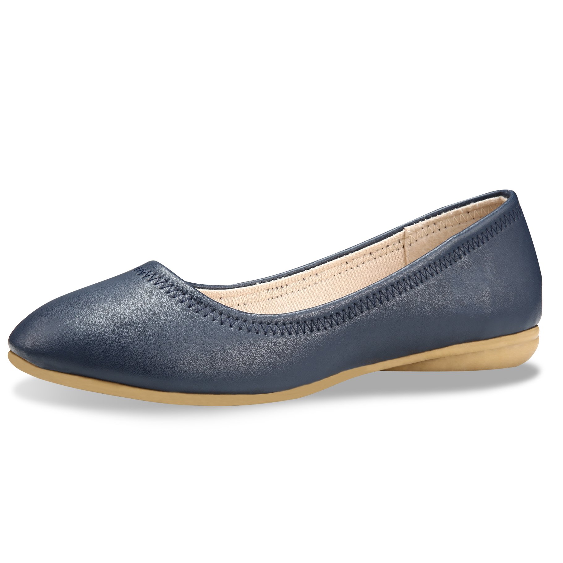 CINAK Flats Shoes Women– Slip-on Ballet Comfort Walking Classic Round Toe Shoes