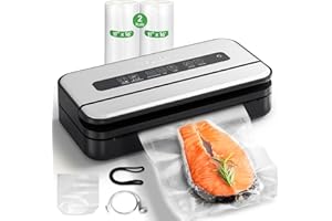 2025 Updated Stylish design Precision Vacuum Sealer Machine Pro for Food Saver, Concealed Handle 90Kpa Vacuum Sealing for Sou