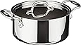All-Clad 4303 Stainless Steel Tri-Ply Bonded Dishwasher Safe Casserole with Lid Cookware, 3-Quart, Silver